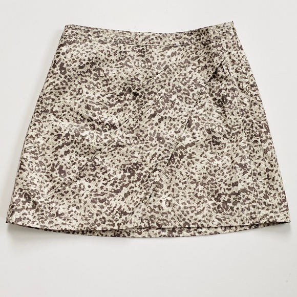 Free People Printed Fake Out Faux Wrap Skirt - Picture 5 of 9